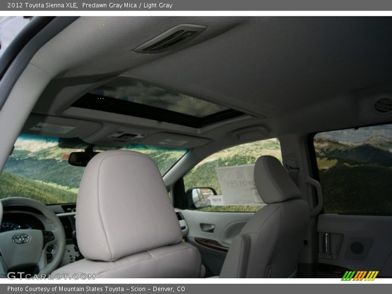 Predawn Gray Mica / Light Gray 2012 Toyota Sienna XLE