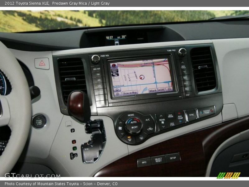 Predawn Gray Mica / Light Gray 2012 Toyota Sienna XLE