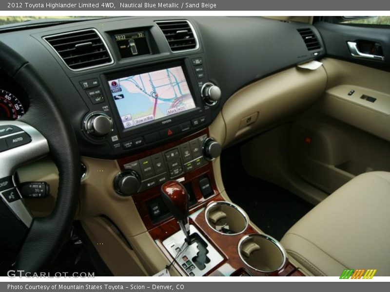 Nautical Blue Metallic / Sand Beige 2012 Toyota Highlander Limited 4WD