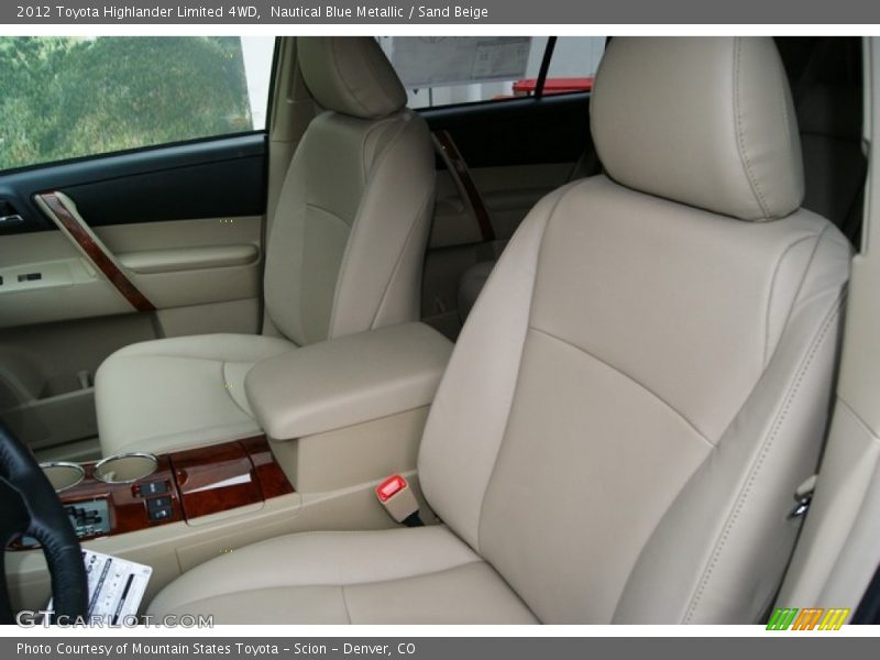 Nautical Blue Metallic / Sand Beige 2012 Toyota Highlander Limited 4WD