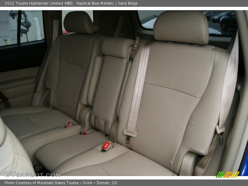 Nautical Blue Metallic / Sand Beige 2012 Toyota Highlander Limited 4WD