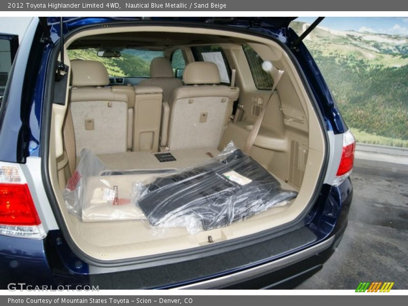 Nautical Blue Metallic / Sand Beige 2012 Toyota Highlander Limited 4WD