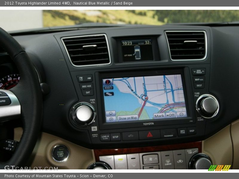 Nautical Blue Metallic / Sand Beige 2012 Toyota Highlander Limited 4WD