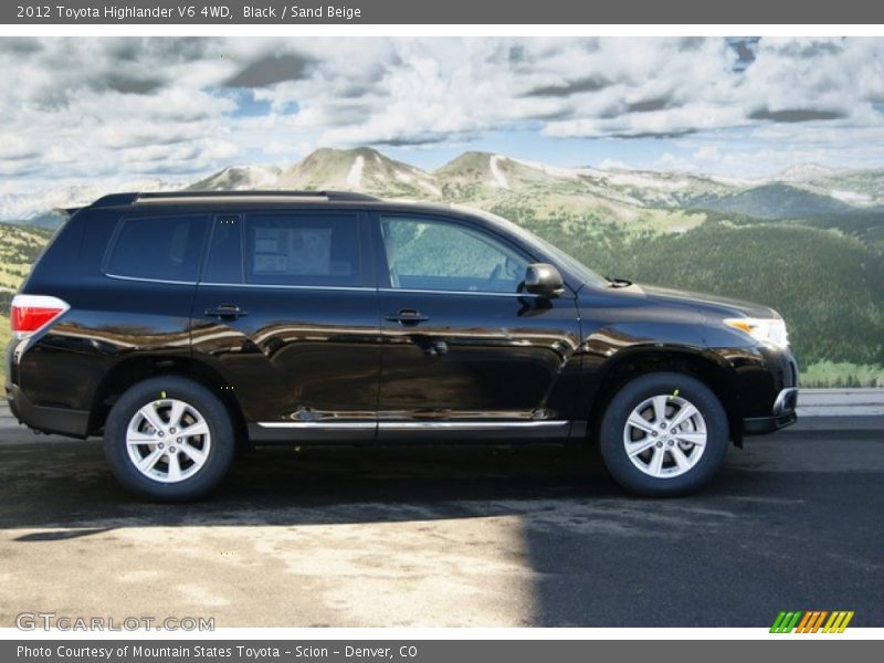 Black / Sand Beige 2012 Toyota Highlander V6 4WD
