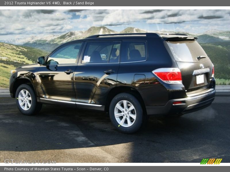 Black / Sand Beige 2012 Toyota Highlander V6 4WD