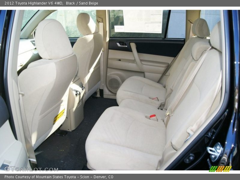 Black / Sand Beige 2012 Toyota Highlander V6 4WD