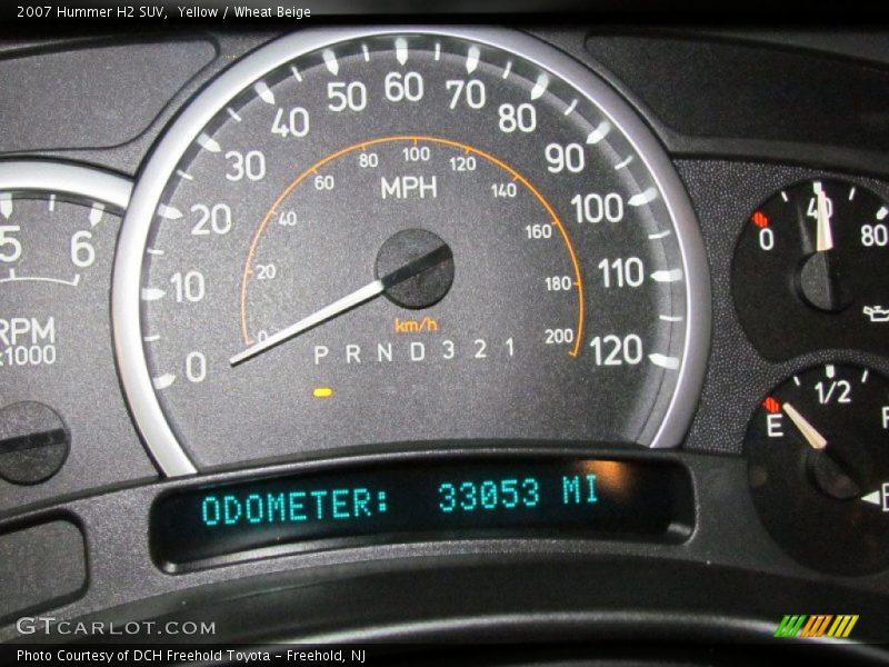Yellow / Wheat Beige 2007 Hummer H2 SUV