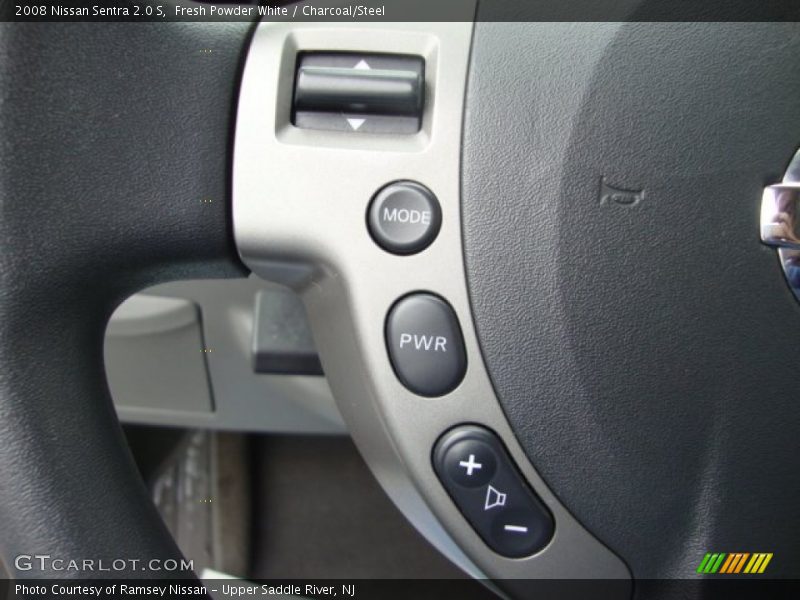 Fresh Powder White / Charcoal/Steel 2008 Nissan Sentra 2.0 S