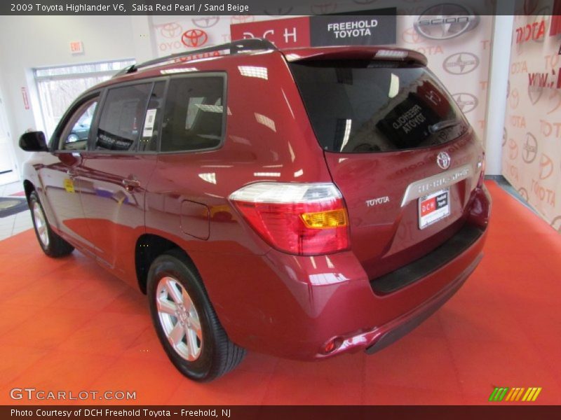 Salsa Red Pearl / Sand Beige 2009 Toyota Highlander V6
