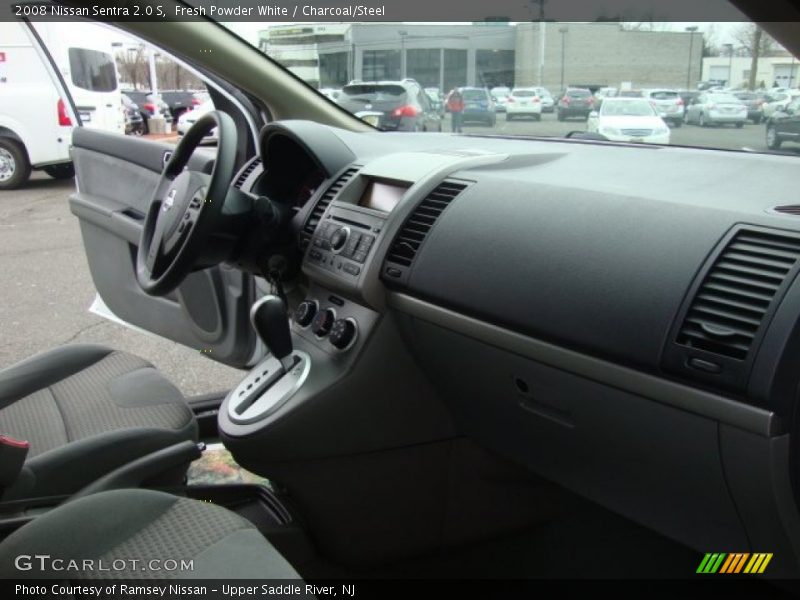 Fresh Powder White / Charcoal/Steel 2008 Nissan Sentra 2.0 S