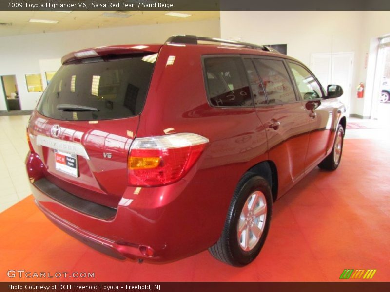 Salsa Red Pearl / Sand Beige 2009 Toyota Highlander V6