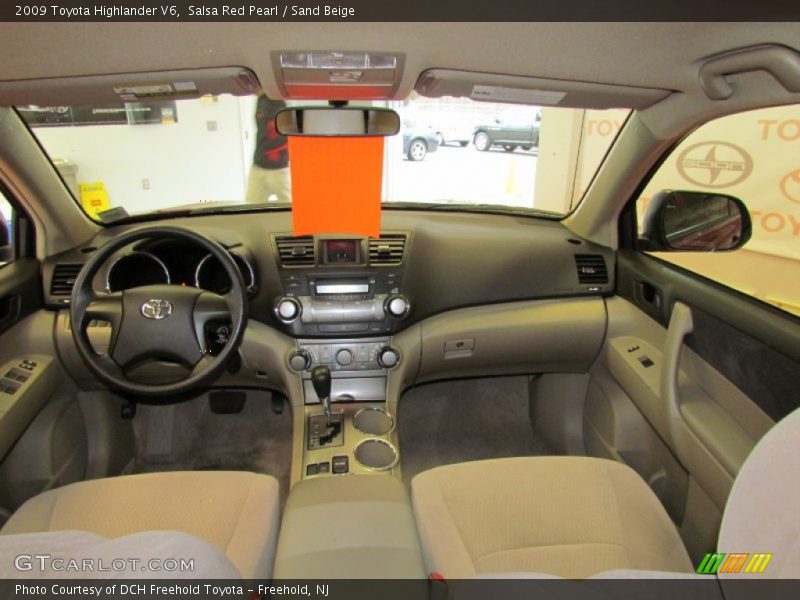 Salsa Red Pearl / Sand Beige 2009 Toyota Highlander V6