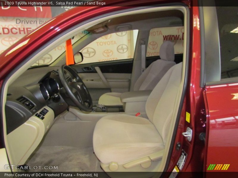 Salsa Red Pearl / Sand Beige 2009 Toyota Highlander V6