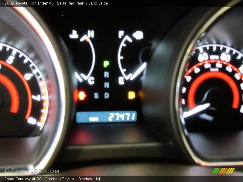 Salsa Red Pearl / Sand Beige 2009 Toyota Highlander V6