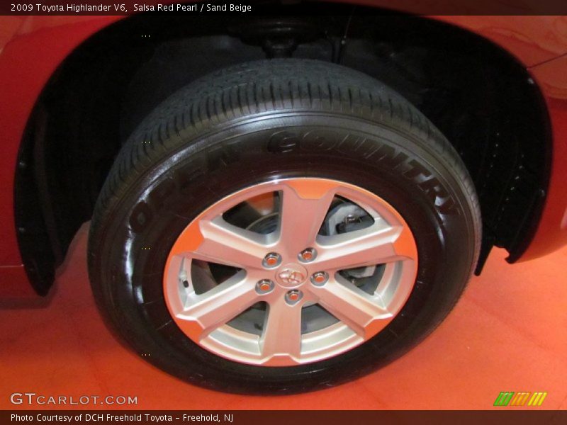 Salsa Red Pearl / Sand Beige 2009 Toyota Highlander V6