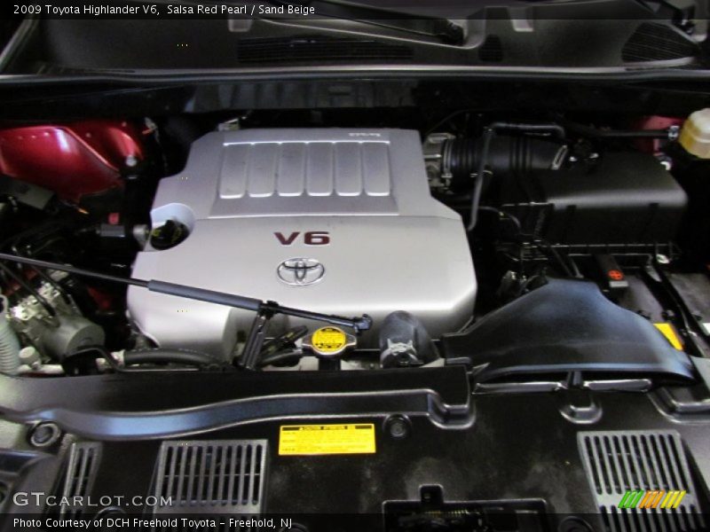 Salsa Red Pearl / Sand Beige 2009 Toyota Highlander V6