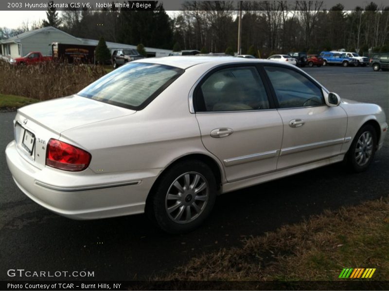 Noble White / Beige 2003 Hyundai Sonata GLS V6