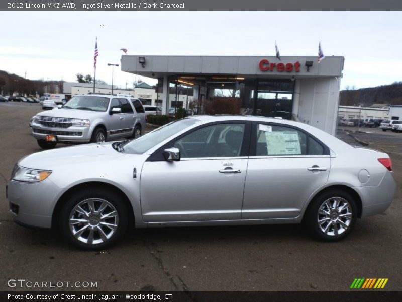 Ingot Silver Metallic / Dark Charcoal 2012 Lincoln MKZ AWD