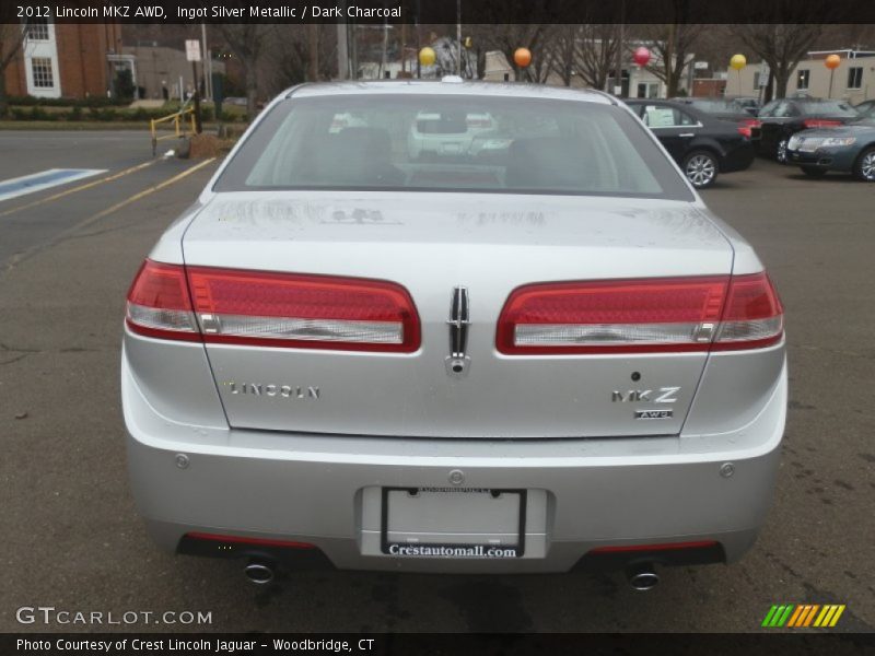 Ingot Silver Metallic / Dark Charcoal 2012 Lincoln MKZ AWD