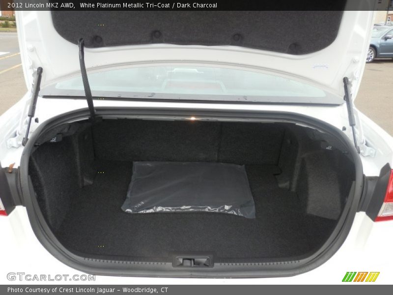 White Platinum Metallic Tri-Coat / Dark Charcoal 2012 Lincoln MKZ AWD