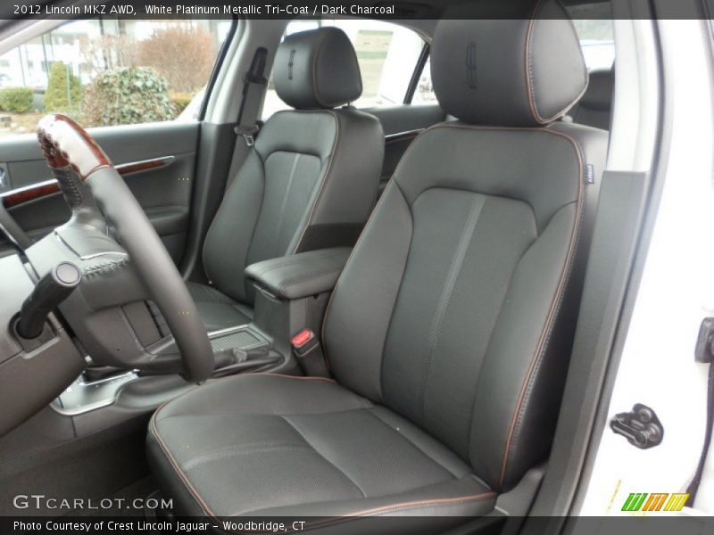 White Platinum Metallic Tri-Coat / Dark Charcoal 2012 Lincoln MKZ AWD
