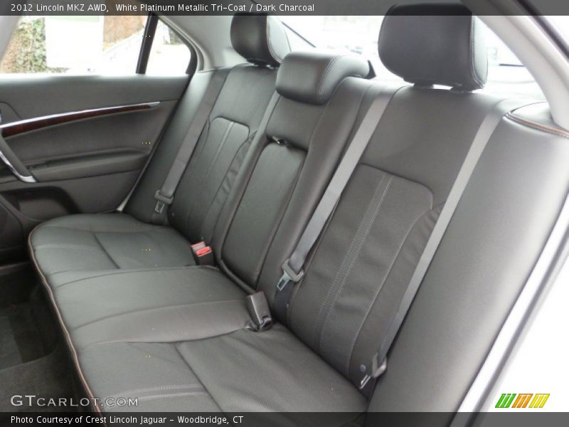 White Platinum Metallic Tri-Coat / Dark Charcoal 2012 Lincoln MKZ AWD