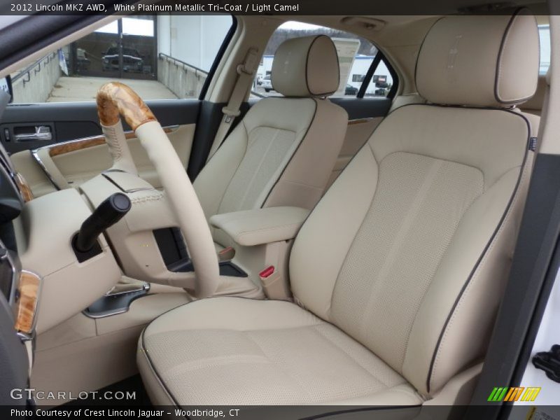 White Platinum Metallic Tri-Coat / Light Camel 2012 Lincoln MKZ AWD