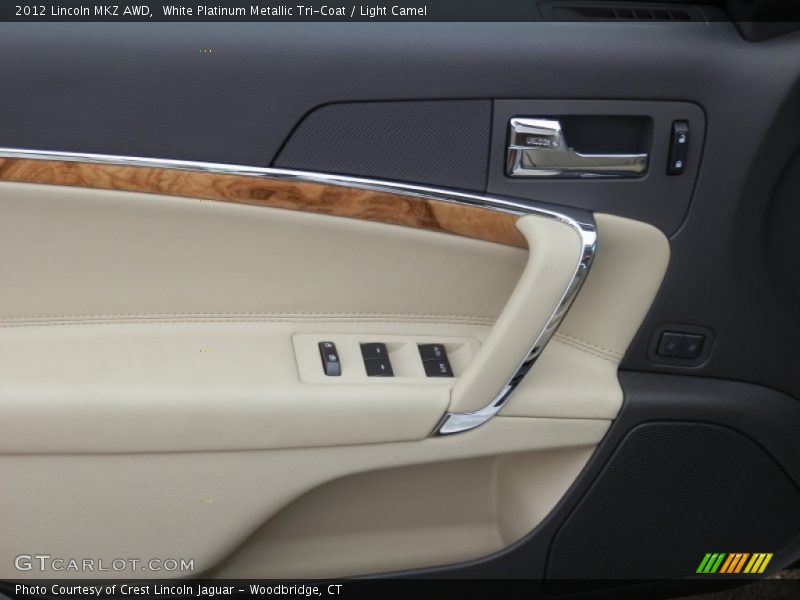 White Platinum Metallic Tri-Coat / Light Camel 2012 Lincoln MKZ AWD