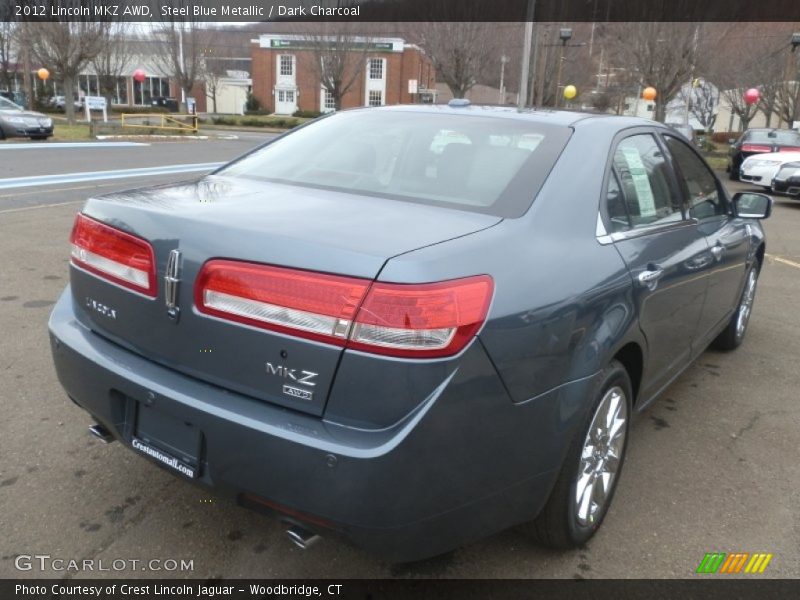 Steel Blue Metallic / Dark Charcoal 2012 Lincoln MKZ AWD