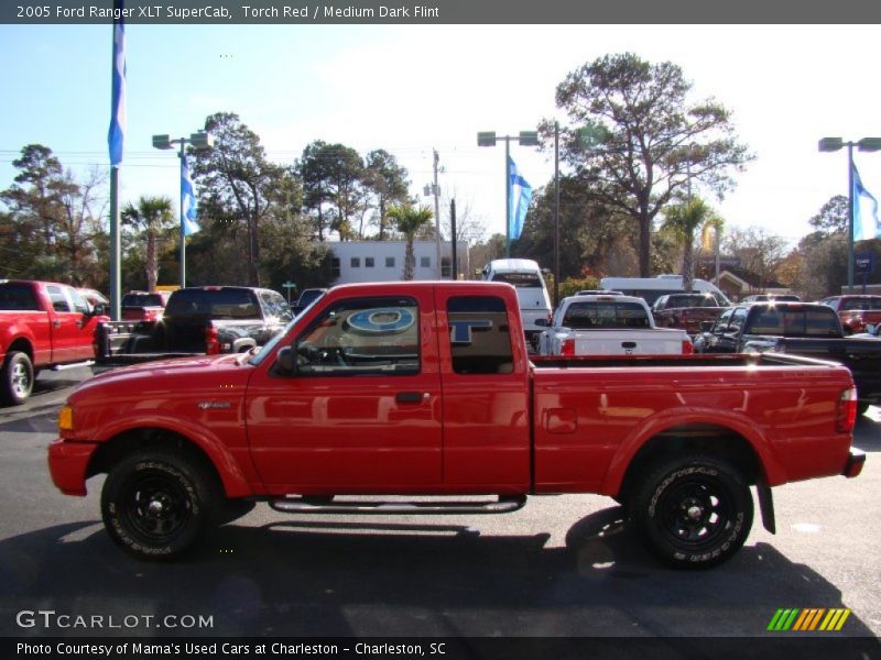 Torch Red / Medium Dark Flint 2005 Ford Ranger XLT SuperCab