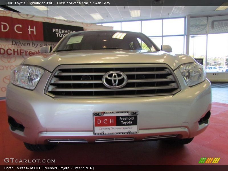 Classic Silver Metallic / Ash Gray 2008 Toyota Highlander 4WD