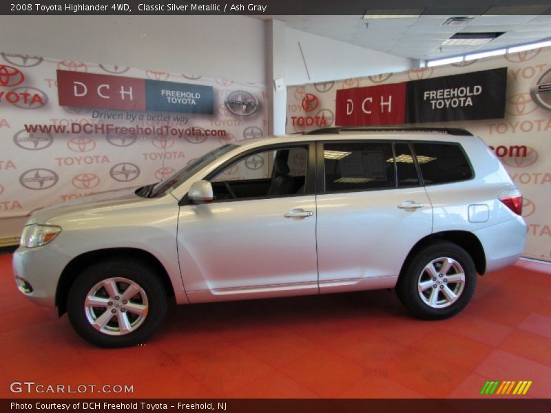 Classic Silver Metallic / Ash Gray 2008 Toyota Highlander 4WD