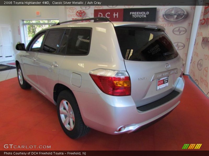 Classic Silver Metallic / Ash Gray 2008 Toyota Highlander 4WD