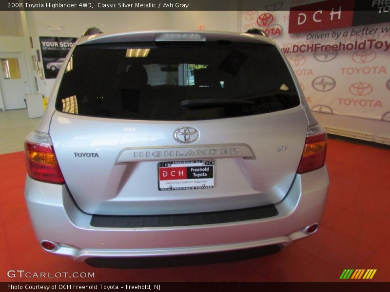 Classic Silver Metallic / Ash Gray 2008 Toyota Highlander 4WD