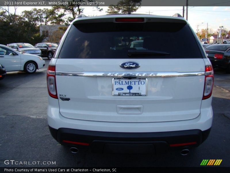 White Suede / Medium Light Stone 2011 Ford Explorer XLT