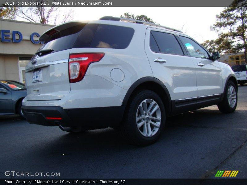 White Suede / Medium Light Stone 2011 Ford Explorer XLT