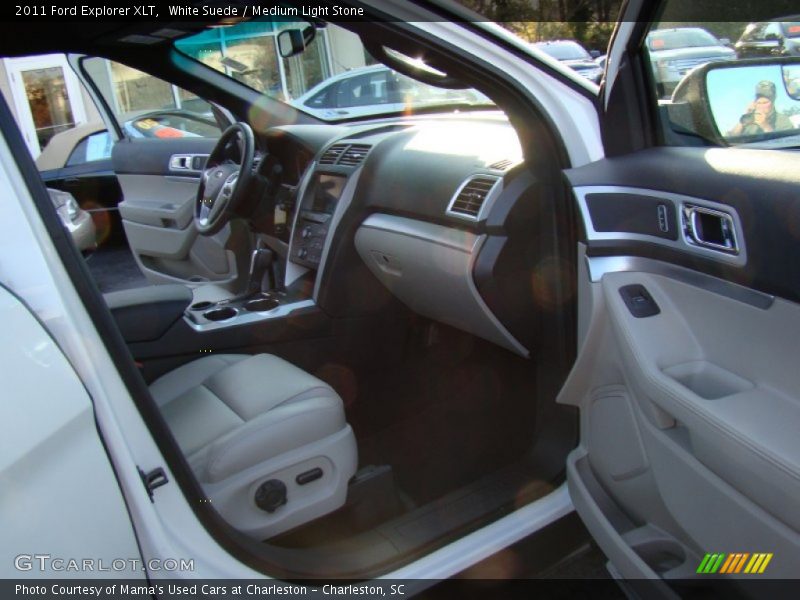 White Suede / Medium Light Stone 2011 Ford Explorer XLT