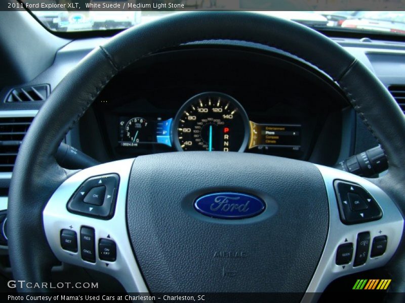 White Suede / Medium Light Stone 2011 Ford Explorer XLT