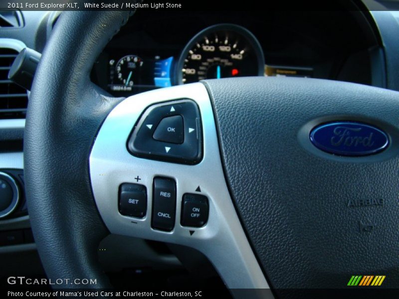 White Suede / Medium Light Stone 2011 Ford Explorer XLT