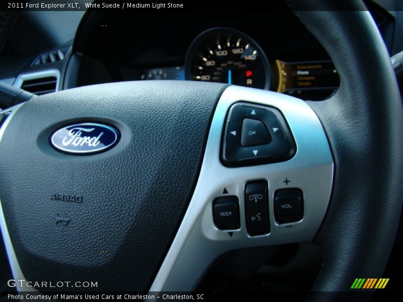 White Suede / Medium Light Stone 2011 Ford Explorer XLT