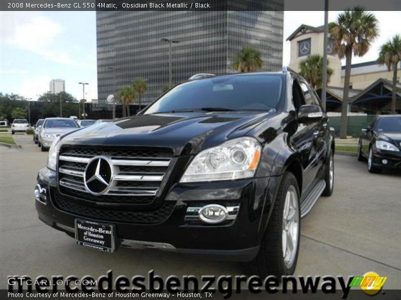 Obsidian Black Metallic / Black 2008 Mercedes-Benz GL 550 4Matic