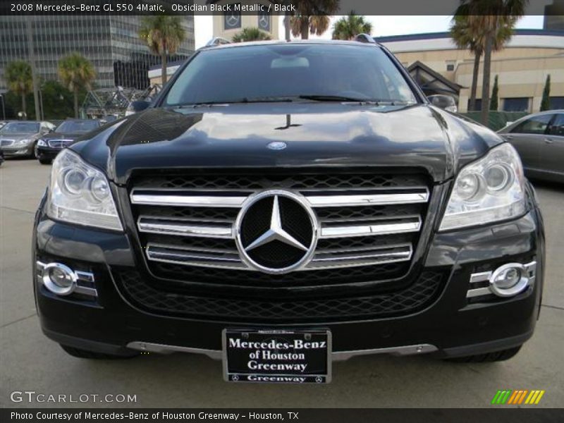Obsidian Black Metallic / Black 2008 Mercedes-Benz GL 550 4Matic