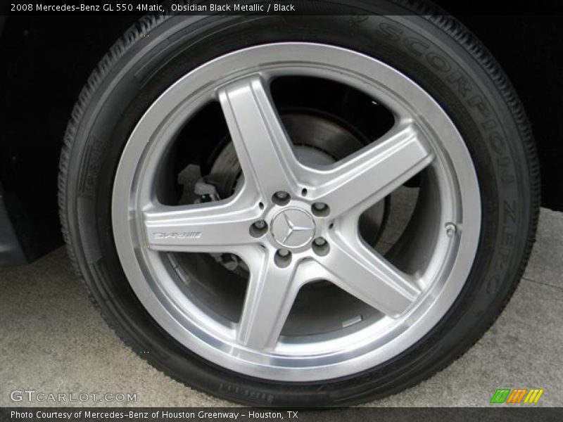 Obsidian Black Metallic / Black 2008 Mercedes-Benz GL 550 4Matic