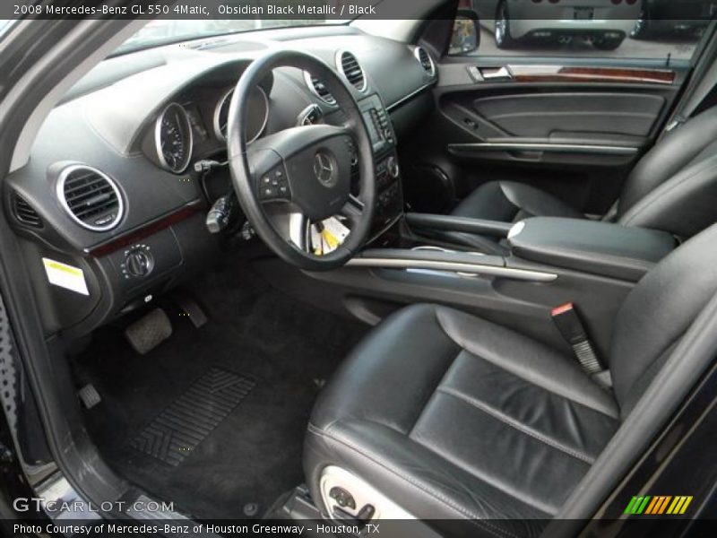 Obsidian Black Metallic / Black 2008 Mercedes-Benz GL 550 4Matic