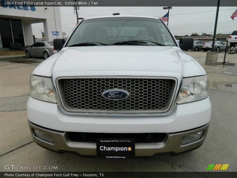 Oxford White / Tan 2004 Ford F150 Lariat SuperCab
