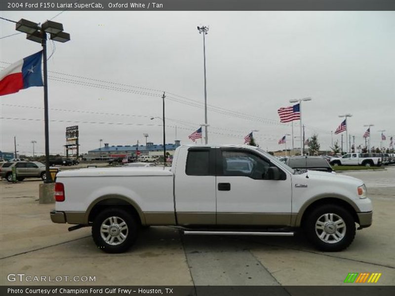 Oxford White / Tan 2004 Ford F150 Lariat SuperCab