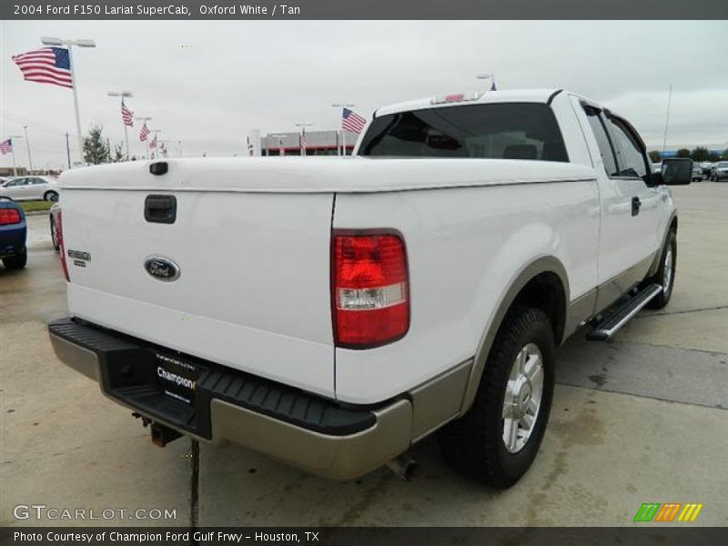 Oxford White / Tan 2004 Ford F150 Lariat SuperCab