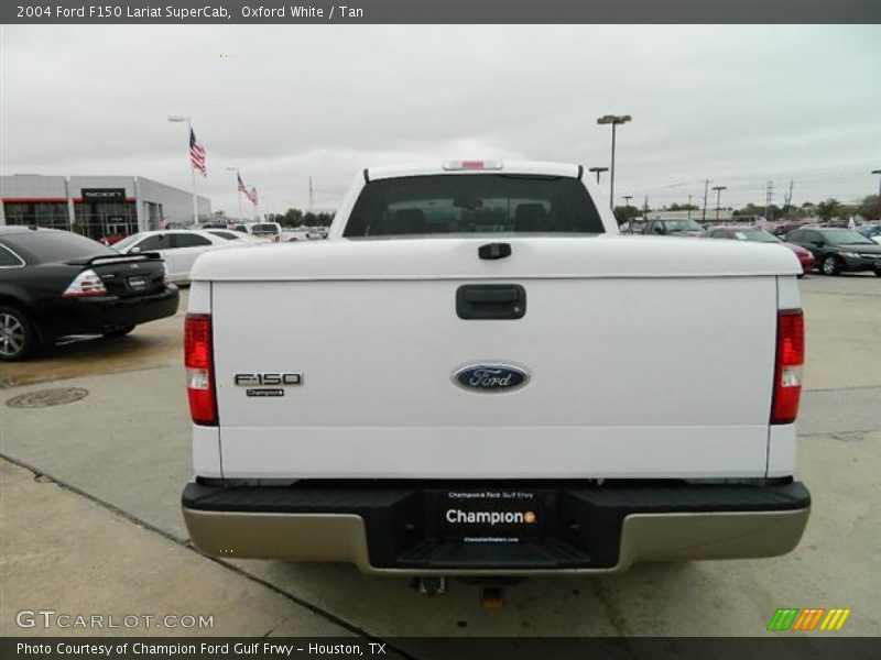 Oxford White / Tan 2004 Ford F150 Lariat SuperCab