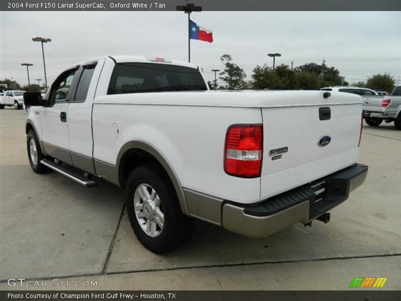 Oxford White / Tan 2004 Ford F150 Lariat SuperCab