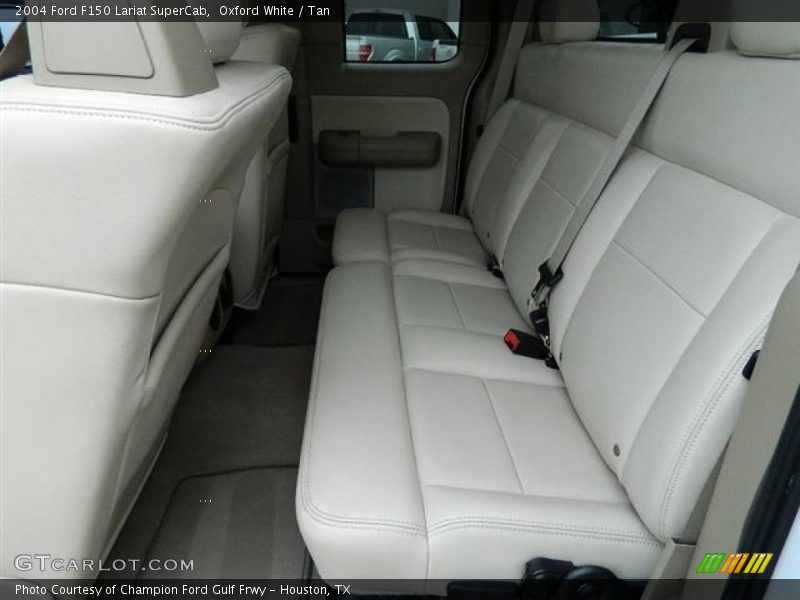 Oxford White / Tan 2004 Ford F150 Lariat SuperCab